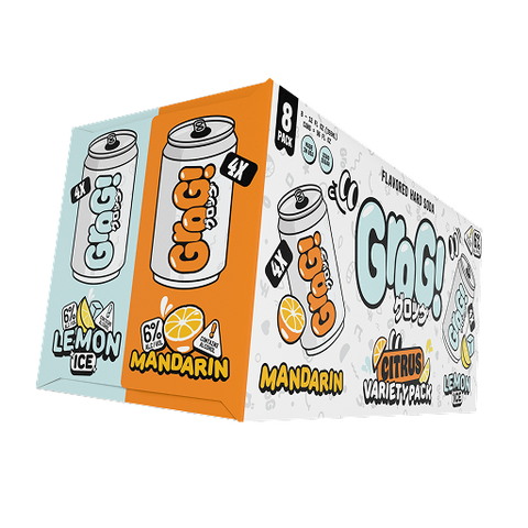 Grog Citrus Pack Hard Japanese Soda Pack – 6% ABV, 12oz, zero added sugar