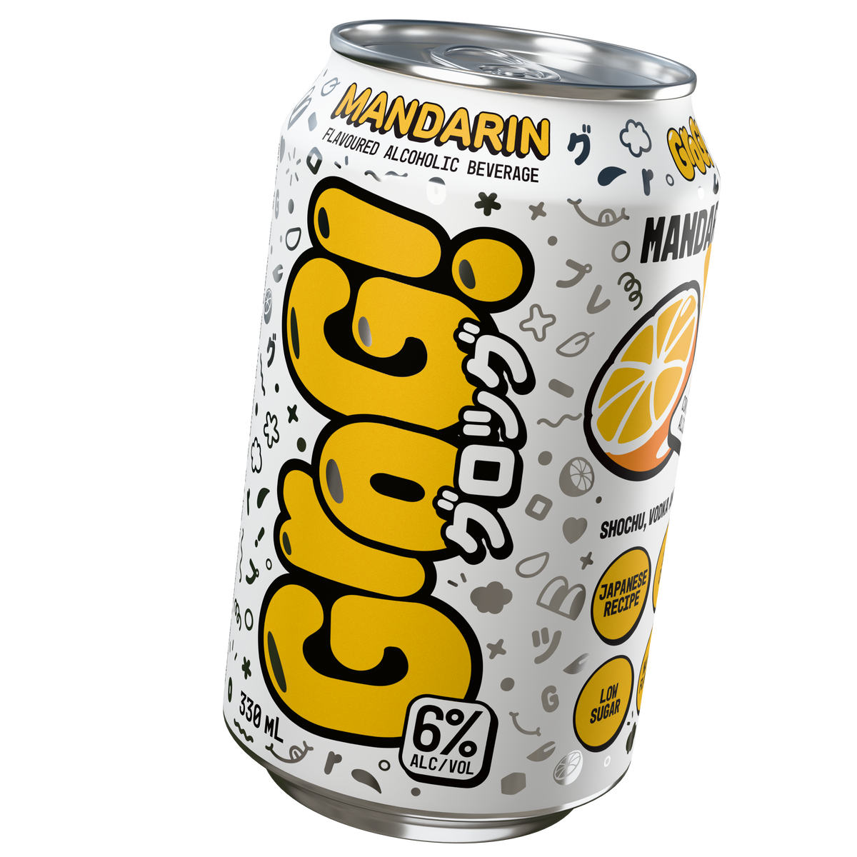 Grog Hard Japanese Soda | Mandarin